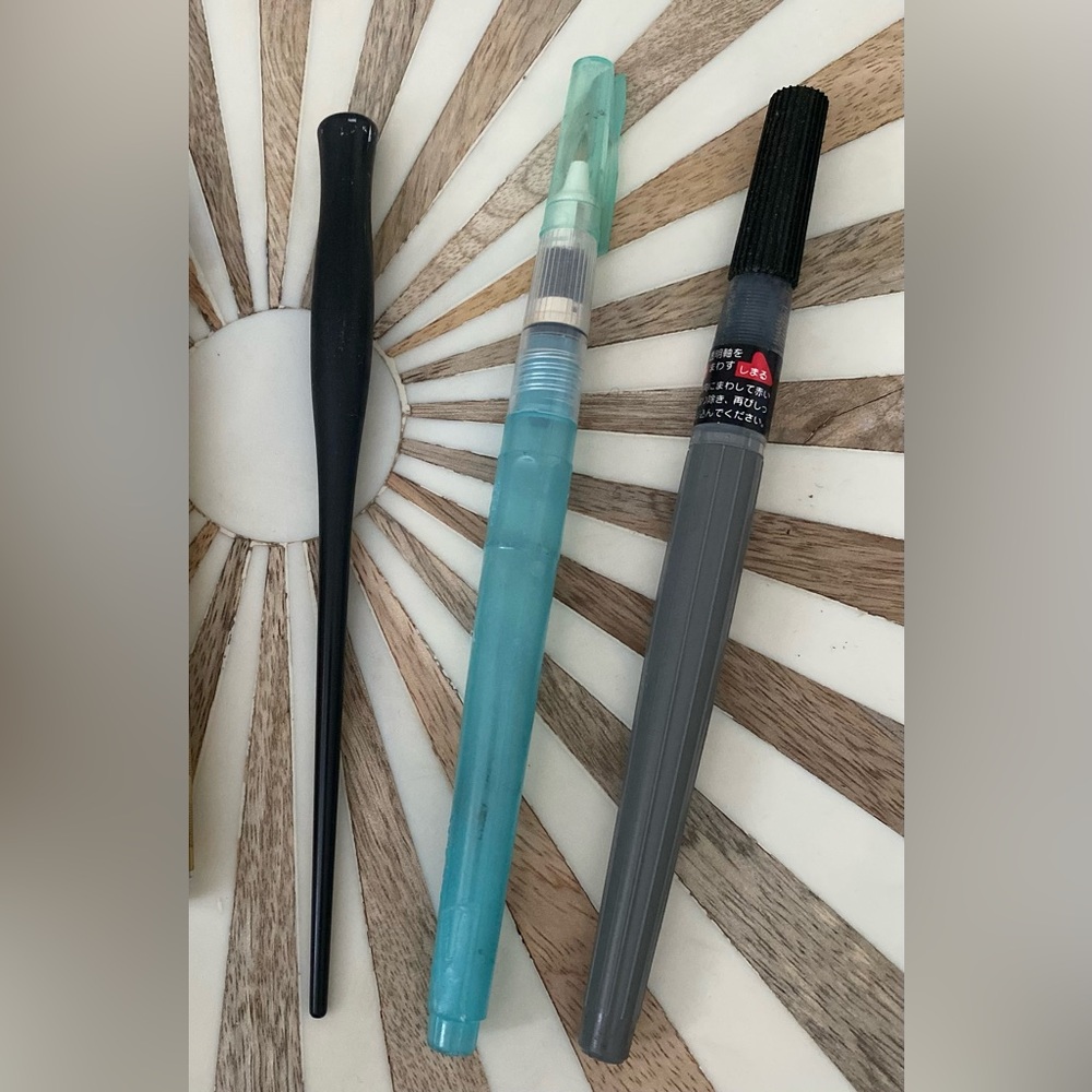 Brush and Inking pens and nibs